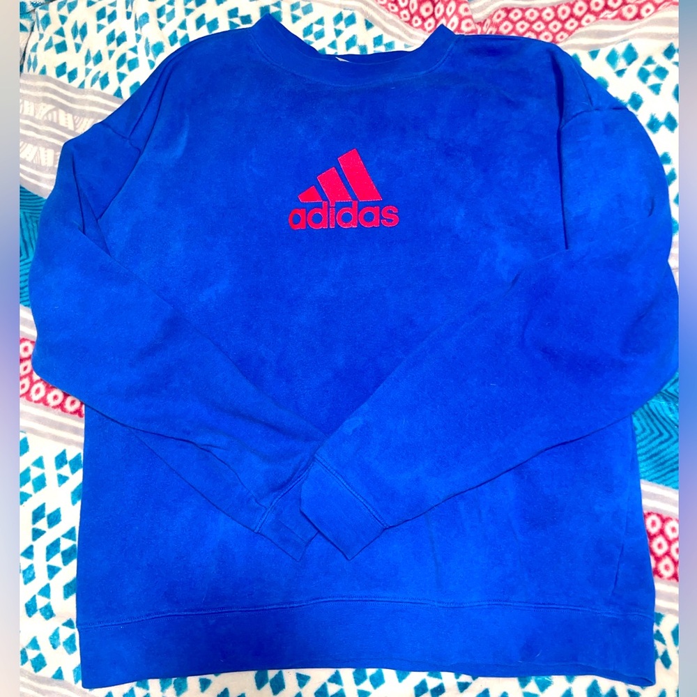 Adidas Men's Blue Sweater
